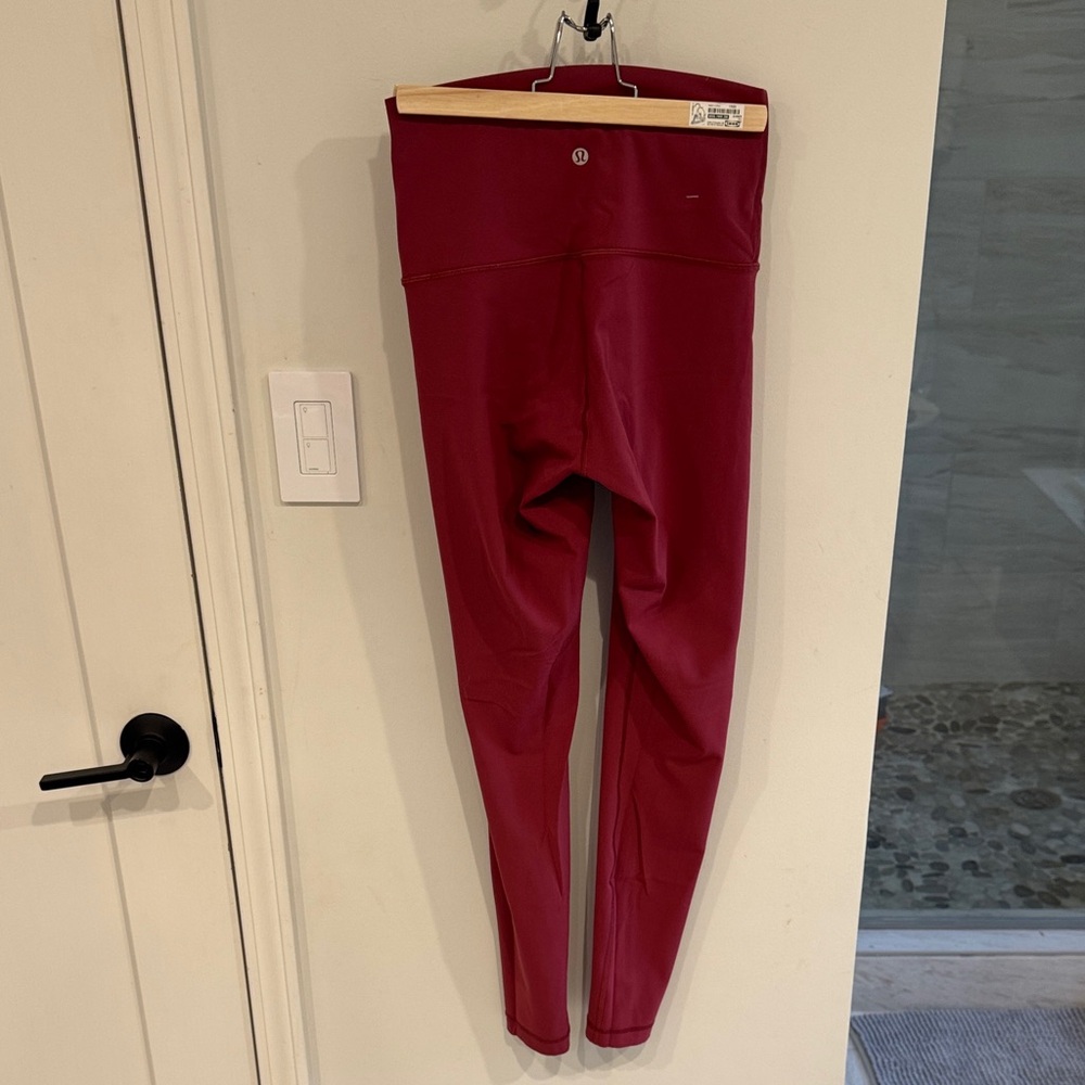 lululemon athletica Burgundy Super High-Rise Wunder Under Performance Leggings